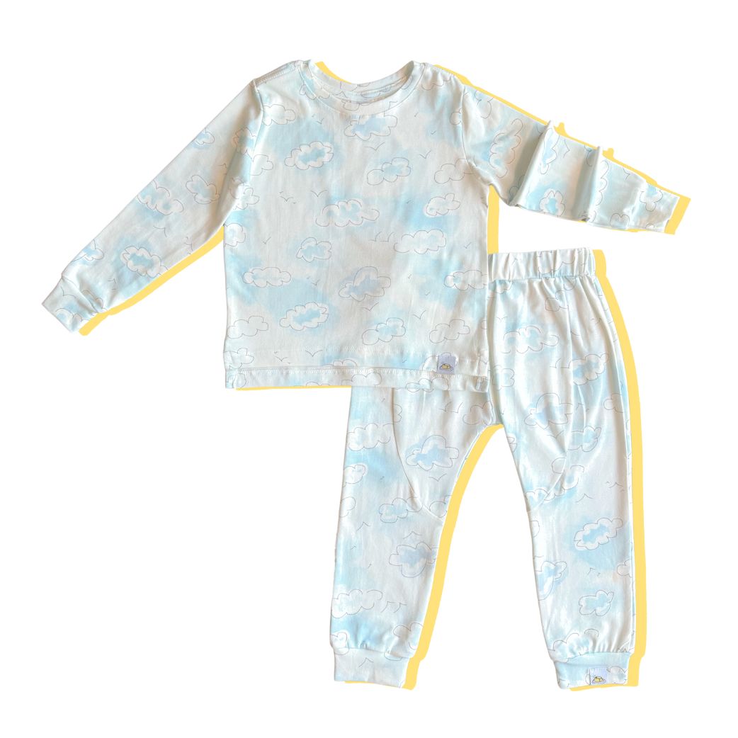 Pijama Infantil Nuvens Longo